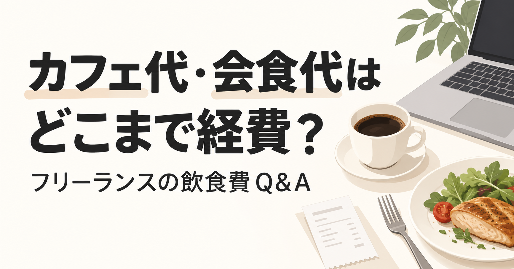 フリーランス・個人事業主の飲食代(カフェ代・会食代)の経費判断